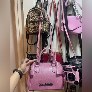 Lux De Ville Sparkly Pink Purse